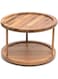 Lipper International 8302 Bamboo Wood 2-Tier 10" Kitchen Turntable