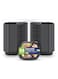 Packing Disposable 24 Pack Oval Black Base Meal Prep Containers with Lids - 3 Compartment, Microwave, Freezer &amp; Dishwasher Safe, Leak-Proof Food Storage Boxes