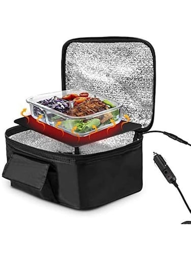 Sorandy Portable Oven   12V Car Microwave with Cigarette Lighter &amp; Heating Plate   Electric Lunch Box Food Heater   Portable Food Warmer for Car, Truck, Travel, Camping, Work, Home