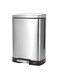12L Stainless Steel Pedal Trash Bin &acirc;&euro;&ldquo; Space-Saving Rectangular Waste Bin with Removable Inner Bucket, Durable Hands-Free Operation for Kitchen, Office, and Commercial Use