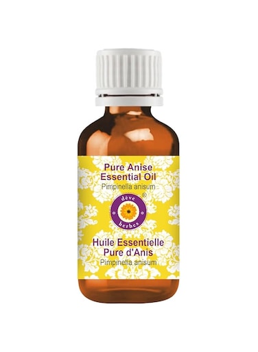 Deve Herbes Pure Anise Essential Oil (Pimpinella anisum) Steam Distilled 15ml (0.50 oz)
