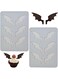 2 PACK Bat Wing Silicone Molds, Cake Mold, 3D Chocolate Molds, Halloween Baking Molds for Sugar Craft,Cake Decoration, Handmade Ice Cream,Cupcake Topper,Chocolate,Cookie Decor, Crafting Projects