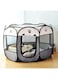 X spring Dog Playpen, Portable Foldable Pet Playpen with Removable Shade Cover, Indoor-Outdoor Pop Up Exercise Pet Tent, Pet Exercise Pen Tents, Playpen for Puppy Dog Cat Travel Camping Use (Grey)