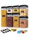 Food Storage Containers Swift 7 Pieces BPA Free Plastic Cereal Containers with Easy Lock Lids for Kitchen Pantry Organization and Storage