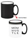 Color Changing Heat Sensitive Ceramic Mug, Image Revealed When HOT Liquid is Added! Mom Hustle