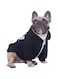 iChoue I am a French Bulldog Clothes Hoodies for Dogs Puppy Frenchie Pug English Boston Terrier Bully Pitbull Sweatshirt Sweater Clothing Cold Weather Winter Coats - Black/Large