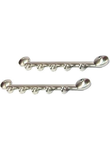 Robustline Multipurpose Wall Mounted Coat Hook on Plate for Clothes, Coats, Hats, Belts, Towels (CH048-5) (2)