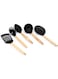 Art 5-Piece Nylon Kitchen Tools Set with Wooden Handles   Heat-Resistant Cooking Utensils Set