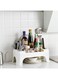 Shelves&iuml;&frac14;&OElig; Double-layer Plastic Storage Rack Kitchen Rack