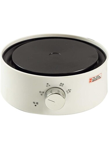 Cryfokt Electric Mini Stove, Portable Countertop Burner Round Vertical Even Heating Easy to Clean Multifunction Home Heater Without High Frequency Radiation for Milk Water Coffee Heating