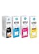 GT53XL (Black) + GT52 (Cyan, Yellow, Magenta) Pack of 4 Bundle Multicolor