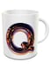 Impress Ceramic Coffee Mug with Night Chrome Letter Q (White)