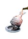 wine decanter with stopper, 50 oz red wine decanter crystal and gift box, for wedding gift, birthday, helovers'day, christmas day(SILVER)