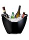 Fitmos Ice Bucket, 8 L Black Acrylic Party Bottle Chiller - 34.5 * 25 * 27cm Ice Beverage/Storage Tub - Perfect for Wine, Champagne or Beer Bottles