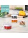 Pack] Salad Dressing Container To Go, 2.7 oz Glass Small Condiment with Lids, Dipping Sauce Cups Set, Leakproof Reusable for Lunch Box Work Trip.