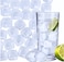 Square 20 PC Reusable Plastic Ice Cubes, Square Shaped Clear Ice Cubes, Non-Diluting and Re-Freezable. Perfect to Enjoy Chilled Drinks. (Square)