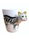 3D Hand Painted Animal Ceramic Coffee Mug Cups Creative Personality Milk Coffee Drinkware Cat Mug