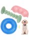 LIENJAER Dog Chew Toys for Puppy Teething, 3Pack 2-8 Months Puppies Teething Toys Soft &amp; Durable Puppy Toys for Cleaning Teeth and Protects Oral Health Both Small Dogs &amp; Medium Dog Suitable