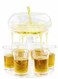 Shot Dispenser, KASTWAVE 6 Shot Acrylic Dispenser and Holder Big Capacity for Filling Drinks Cocktail Drinks and Beverages for Drinking Games Parties and Bar Food Grade Material-Transparent