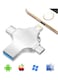 USB High Speed 4 In 1 Multi-function OTG USB Flash Drive Type-C Pen drive 3.0 Memory Disk For iPad Android iOS PC (64GB)