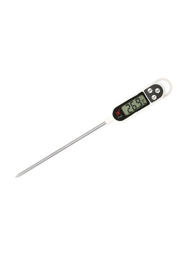 Digital Thermometer Silver/White 24.5x1.5x2.5cm