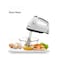 Electric Hand Mixer for Baking &amp; Cooking with Multiple Speed Control and Stainless Steel Beaters