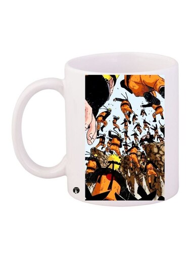 Naruto Printed Coffee Mug White/Orange/Black