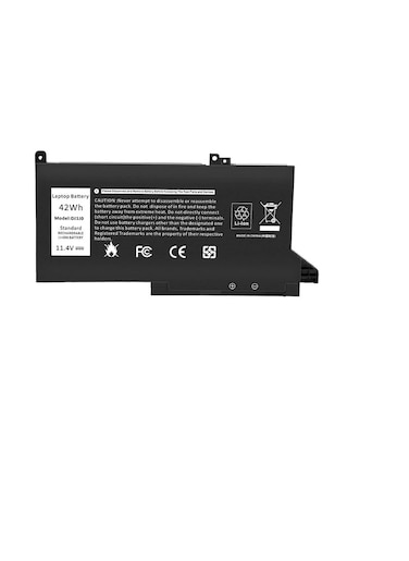 REPLACEMENT 11.4V 42Wh (DJ1J0 PGFX4) Laptop battery compatible for Dell Latitude 7280 7290 7380 7390 7480 7490 Lithium-Ion Battery 451-BBZL PGFX4 ONFOH DJ1JO Replacement