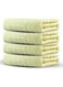 Pack of 4 Pieces 50x70cm Bath Mat with Box Design Border   Ivory   750GSM   Super Absorbent and Soft