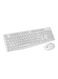 Wireless Keyboard and Mouse Combo Set White