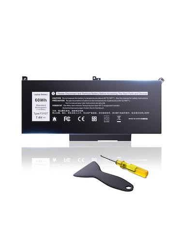 60Wh F3YGT E7280 Replacement Laptop Battery Compatible with Dell Latitude 12 7000 7280 7290 13 7380 7390 P28S001 P29S002 14 7480 7490 E7480 E7480 E7290 DMM 3WC 3WC 2X39G KG7VF V4940 451-BBYE