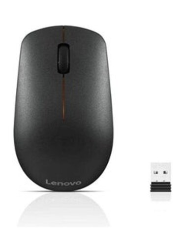 Lenovo 400 Wireless USB Mouse With LED Light DPI Control For PC And Laptop - Black