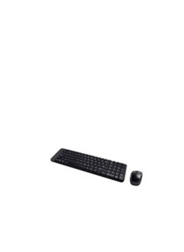 Logitech MK220 Compact Wireless Keyboard and Mouse Combo for Windows, 2.4 GHz Wireless with Unifying USB-Receiver, Wireless Mouse, 24 Month Battery Life, PC/Laptop, QWERTY UK English Layout - Black