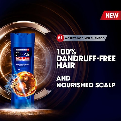 Clear Shampoo For Men Anti Dandruff Shampoo Hairfall Defense 400ml