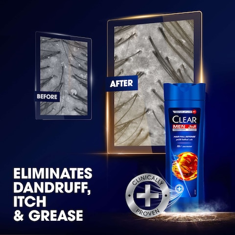 Clear Shampoo For Men Anti Dandruff Shampoo Hairfall Defense 400ml