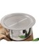 Platinum Triply Stainless Steel Tope with Stainless Steel Lid 1 Litre Capacity (14 cm Diameter) - Silver (Induction and Gas stove Friendly)