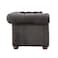 Karnak Deluxe 2 Seater Velvet Sofa - Dark Grey