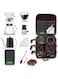 HJB VISSO Coffee Maker Set, 10 Pack V60 Pour Over Drip Coffee Set, Coffee Serving Sets, Travel Coffee Kit with Coffee Grinder, Server, Kettle, Filter, Scale &amp; Glass Drip Funnle, Set-All in Gift Bag