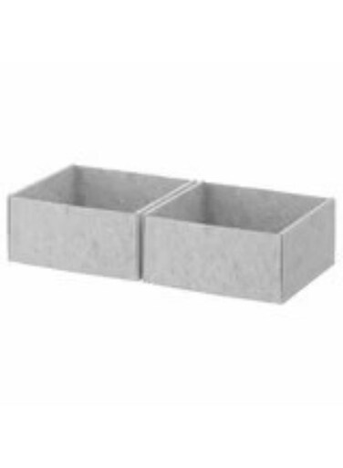 Box light grey 25x27x12 cm