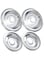 COZZIVITA 316048413 and 316048414 Stove Burner Drip Pans for Electric Stove Top - Perfectly Fit Frigidaire Kenmore Electric Range -Thickening to Prevent Bending and Rust - Include 2 x 6 in, 2 x 8 in
