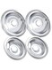 COZZIVITA 316048413 and 316048414 Stove Burner Drip Pans for Electric Stove Top - Perfectly Fit Frigidaire Kenmore Electric Range -Thickening to Prevent Bending and Rust - Include 2 x 6 in, 2 x 8 in