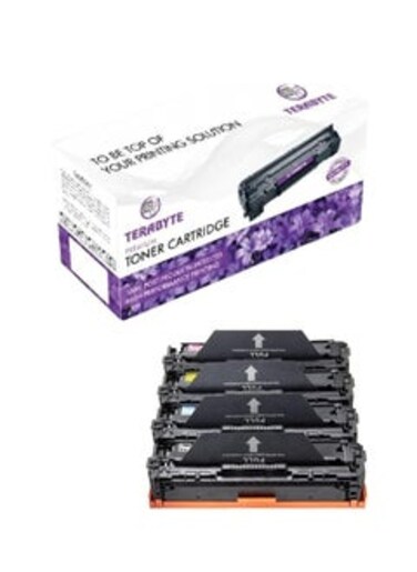 304A Compatible Toner Cartridge Replacement for 304A CC530A CC531A CC532A CC533A (1 Black, 1 Cyan, 1 Magenta, 1 Yellow, 4 Pack)