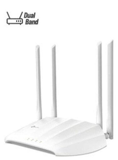 TL-WA1201 AC1200 Wireless Gigabit Access Point, Desktop WiFi Bridge, MU-MIMO &amp; Beamforming, Supports AP/Multi-SSID/Client/RE Mode, 4 External Antennas, PoE Powered White