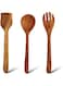 Vesta Homes Neem Wood Spoon/Compact Flip/Spatula/Ladle for Cooking Dosa/Roti/Chapati   Kitchen Tools   No Harmful Polish   Naturally Non-Stick   Handmade   Height- 12inch (Set of 3 (II))