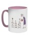 Plant The Seeds Of Love In Children Printed Coffee Mug Pink/White/Purple 325ml