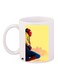 Spiderman Printed Coffee Mug White/Yellow/Blue