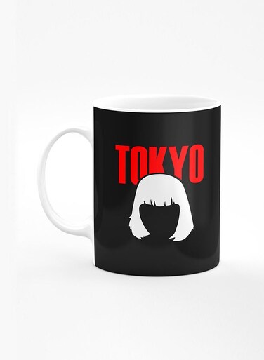 Designer Printed Coffee Mug with Heavy Duty Handle 11oz Ceramic Personalised Gift Mugs Cup [Microwave Safe &amp; Dishwasher Proof] - Tokyo