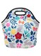 Wrapables&reg; Insulated Neoprene Lunch Bag, Floral Rabbits