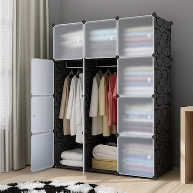Cloth Cabinet Wardrobe Organizer Rack for Clothes and Shoes