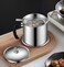 Stainless Steel Oil Strainer Pot Grease Storage Can Container